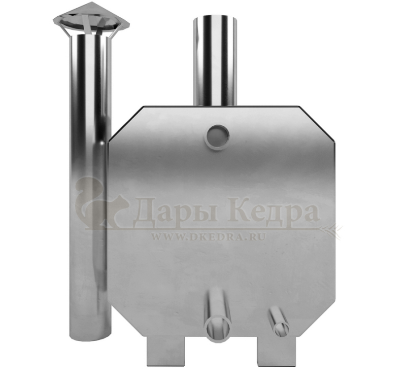 Внешняя печь для купели фурако с дровяным отоплением